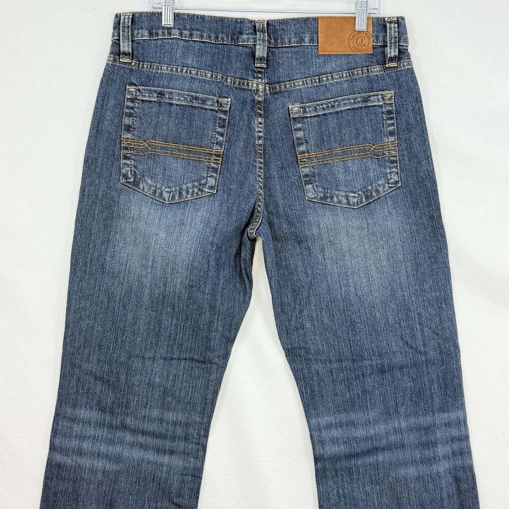 Cody James Men's Wolfstooth Wash Duke Relaxed Bootcut Stretch Denim Jeans 33x36 - Picture 8 of 16